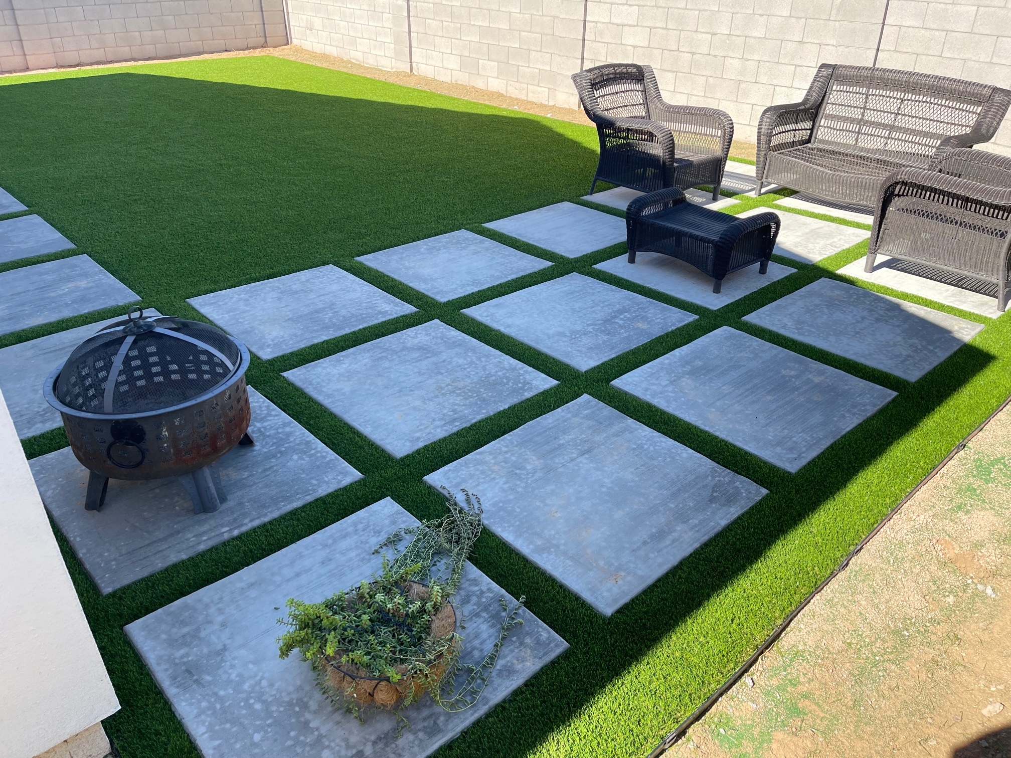 Professional concrete installation — stamped patio and driveway in Arizona