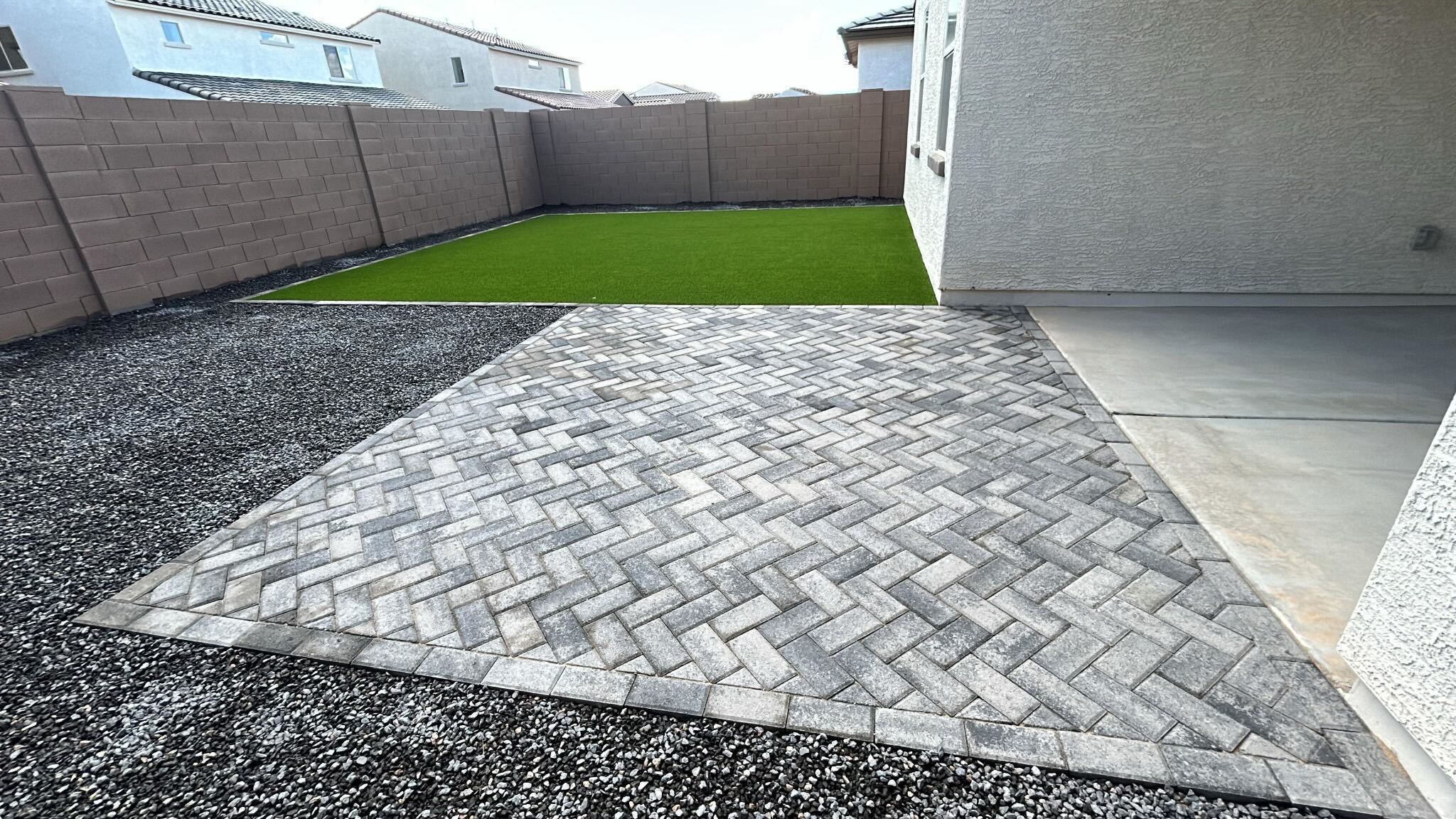 Slip-resistant outdoor pavers for patios and dining areas