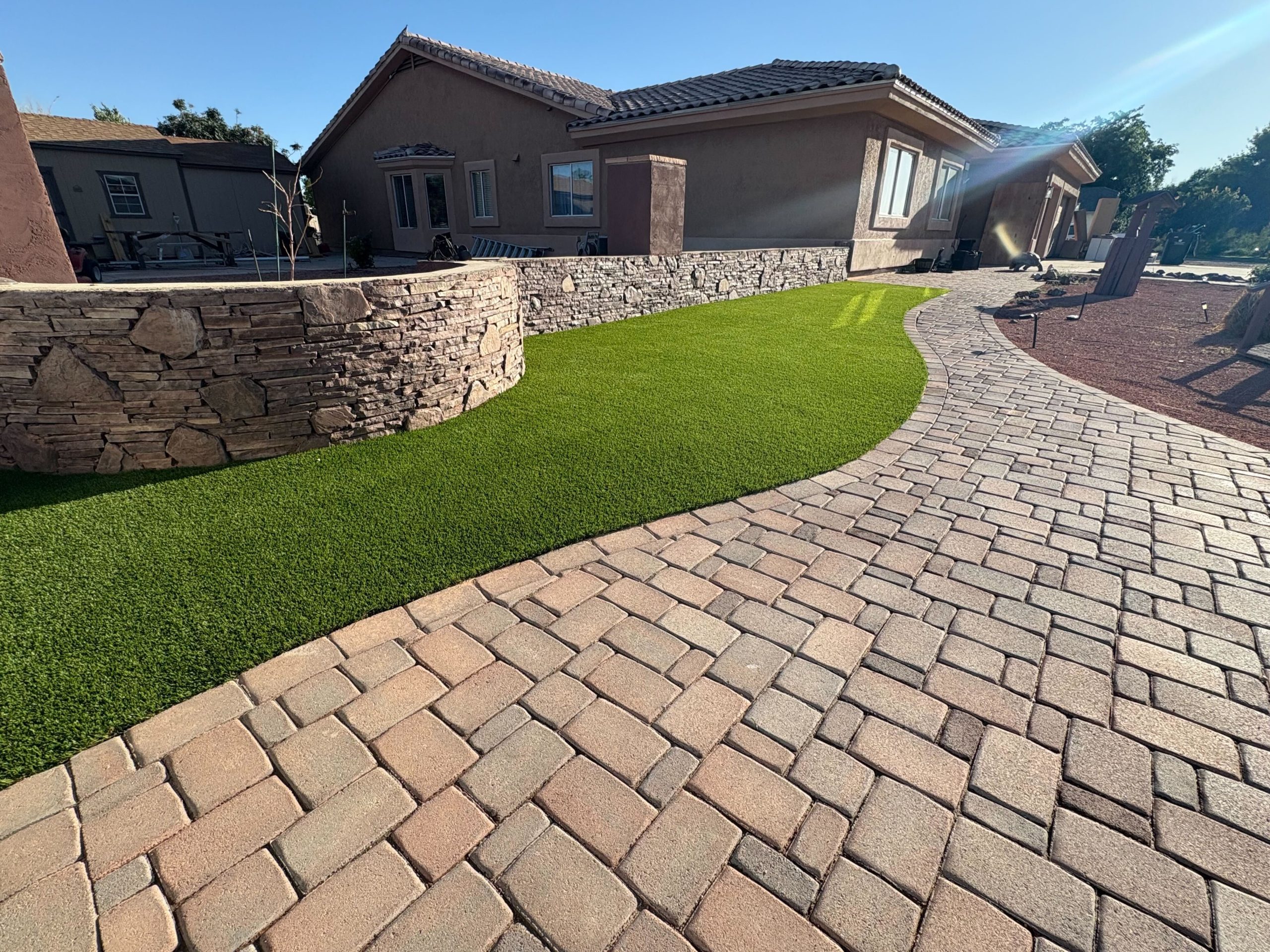 Custom walkway and driveway pavers in Arizona