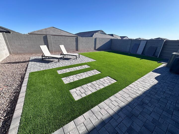 Decorative paver pattern — herringbone and basketweave designs