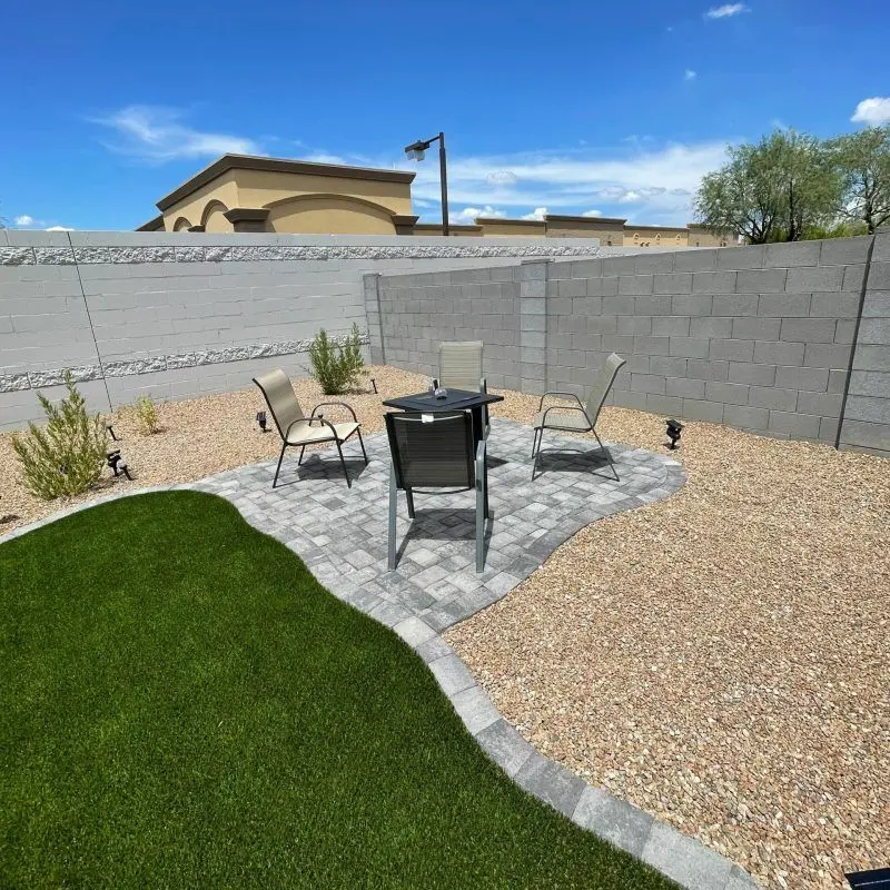 Finished paver project — curb appeal transformation in Arizona