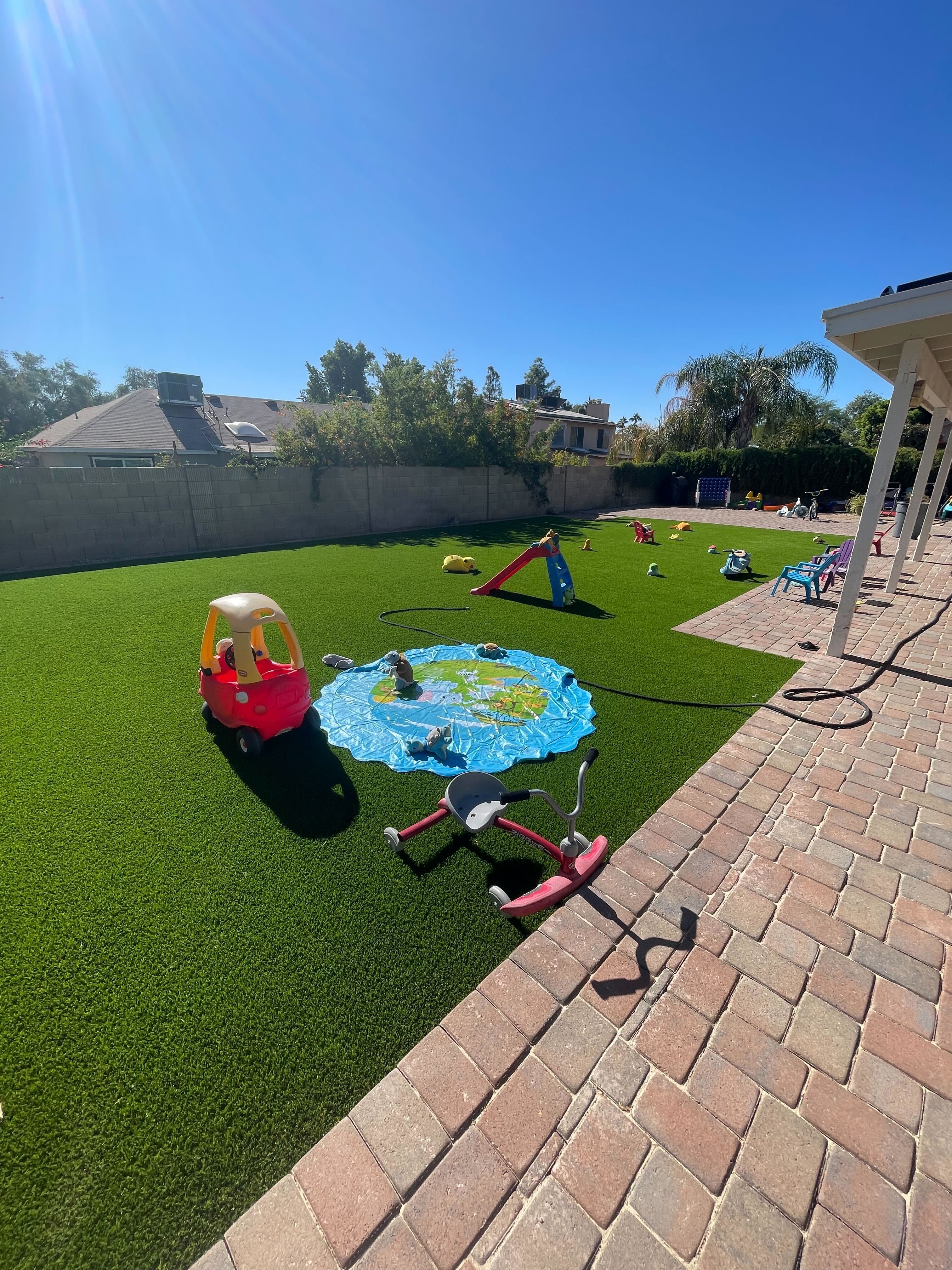 Child-safe playground turf installation Phoenix AZ
