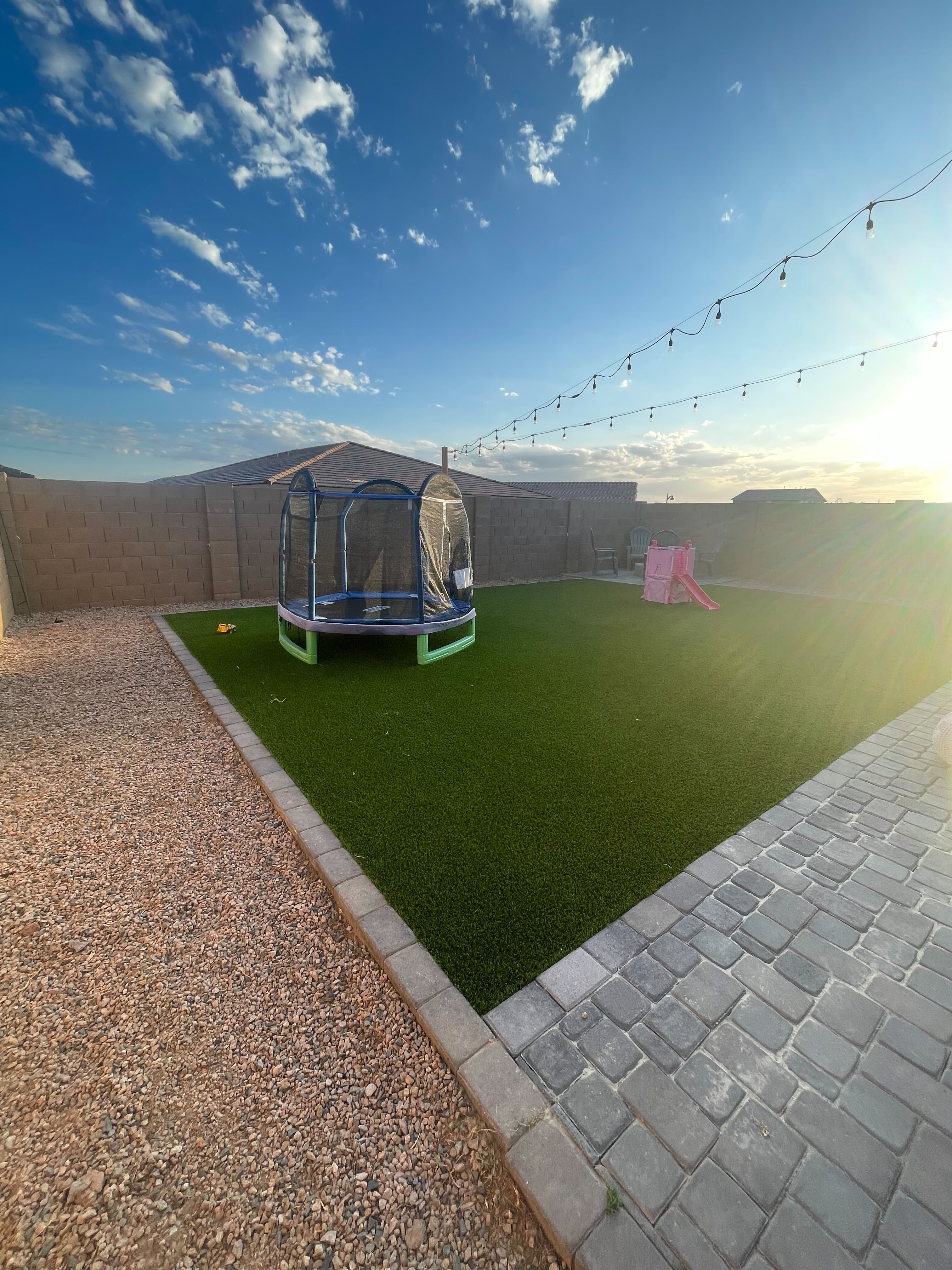 Backyard playground turf Mesa AZ
